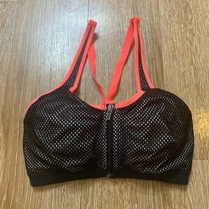 VSX Black and Neon Pink Sports Bra 32B